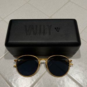 Valley eyewear gold titanium Corpus sunglasses